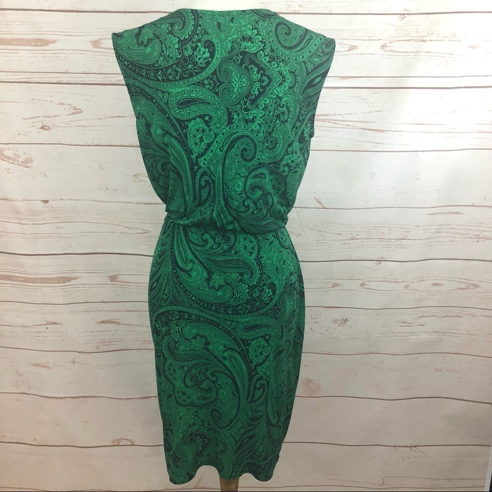 Michael Kors Paisley Surpluce Faux Wrap Dress - Picture 7 of 11